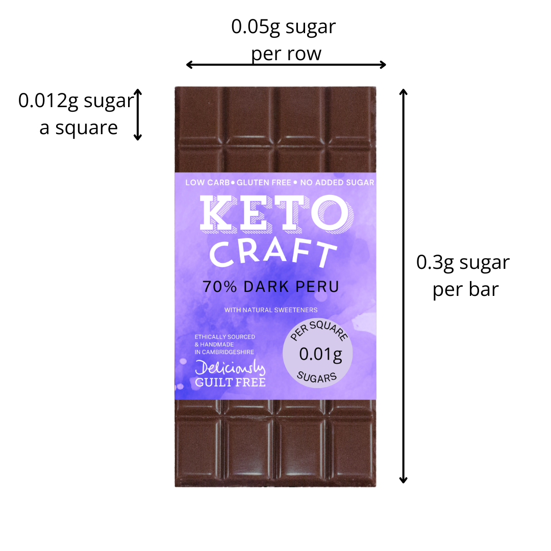 70% Dark Chocolate bar (100g)