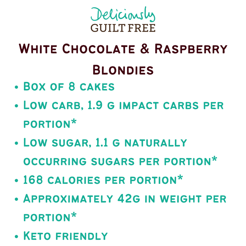 White Chocolate And Raspberry Blondies Box Of 8