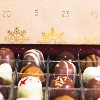 Luxury Advent Chocolates (Assorted box of 24 low sugar chocolates)