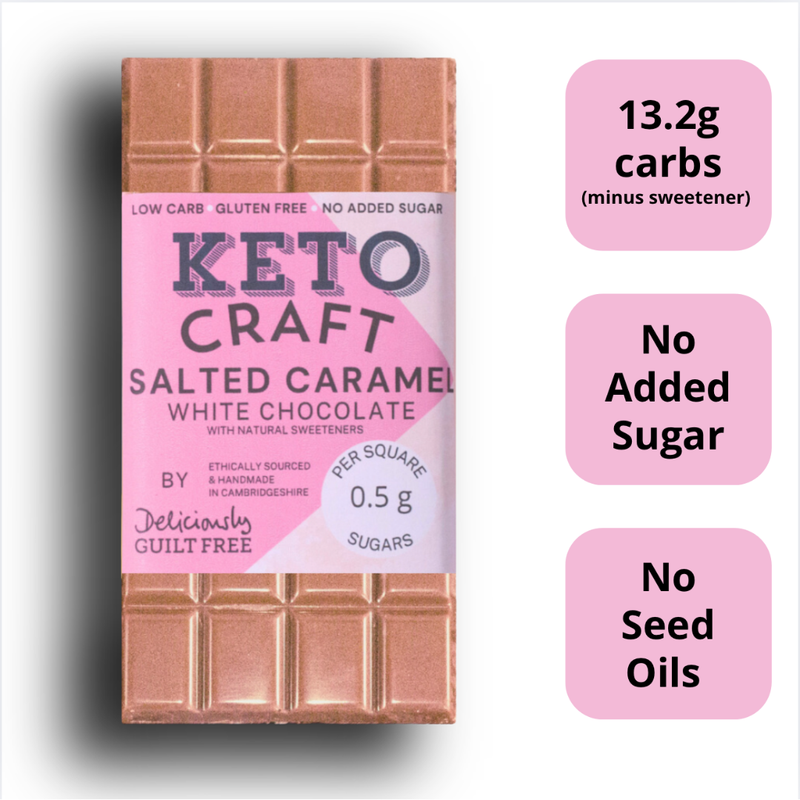 Salted Caramel White Chocolate 100g bar