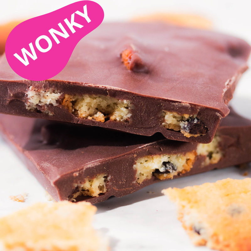Wonky Keto Cookie Milk Chocolate Bar