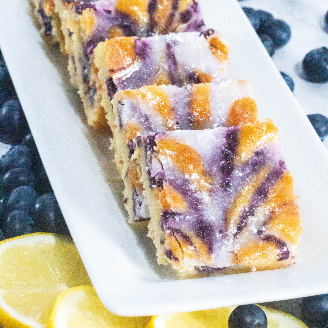 Recipe - Blueberry & Lemon Drizzle