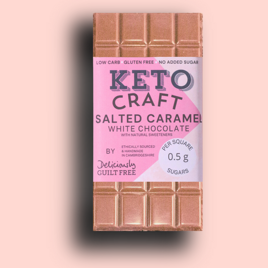 Salted Caramel White Chocolate 100g bar (Monthly)
