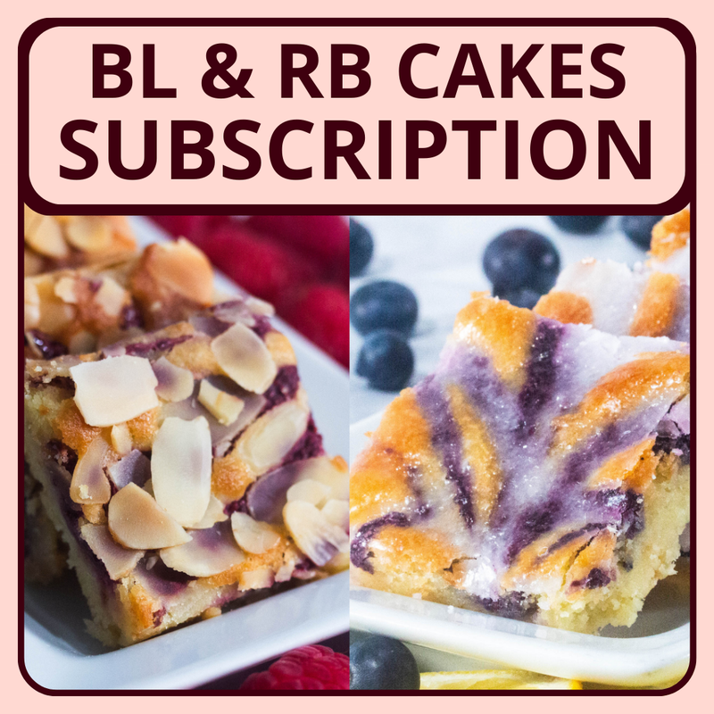 Blueberry Lemon Drizzle Cake & Raspberry Bakewell Cake Bundle