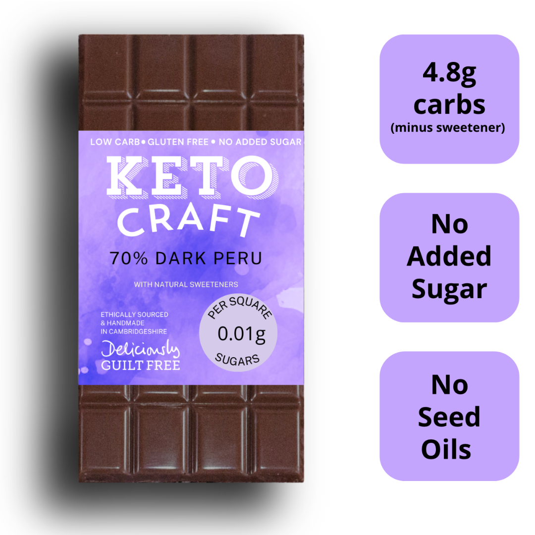 70% Dark Chocolate bar (100g)