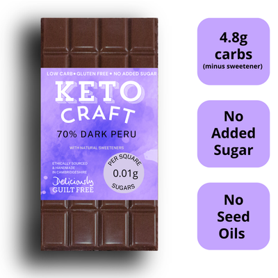 70% Dark Chocolate 100g bar