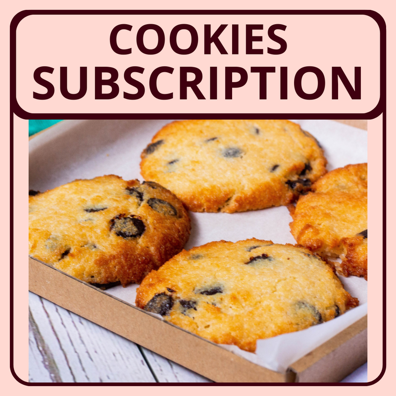 Chocolate Chip Keto Cookies - Box of 4 cookies Subscription Only