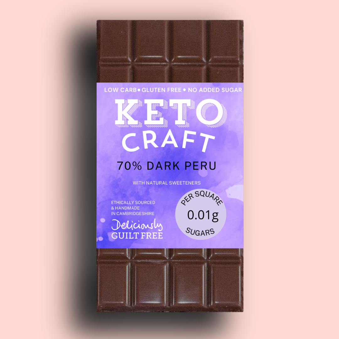 Keto 70% Dark Chocolate 100g bar (Sub)