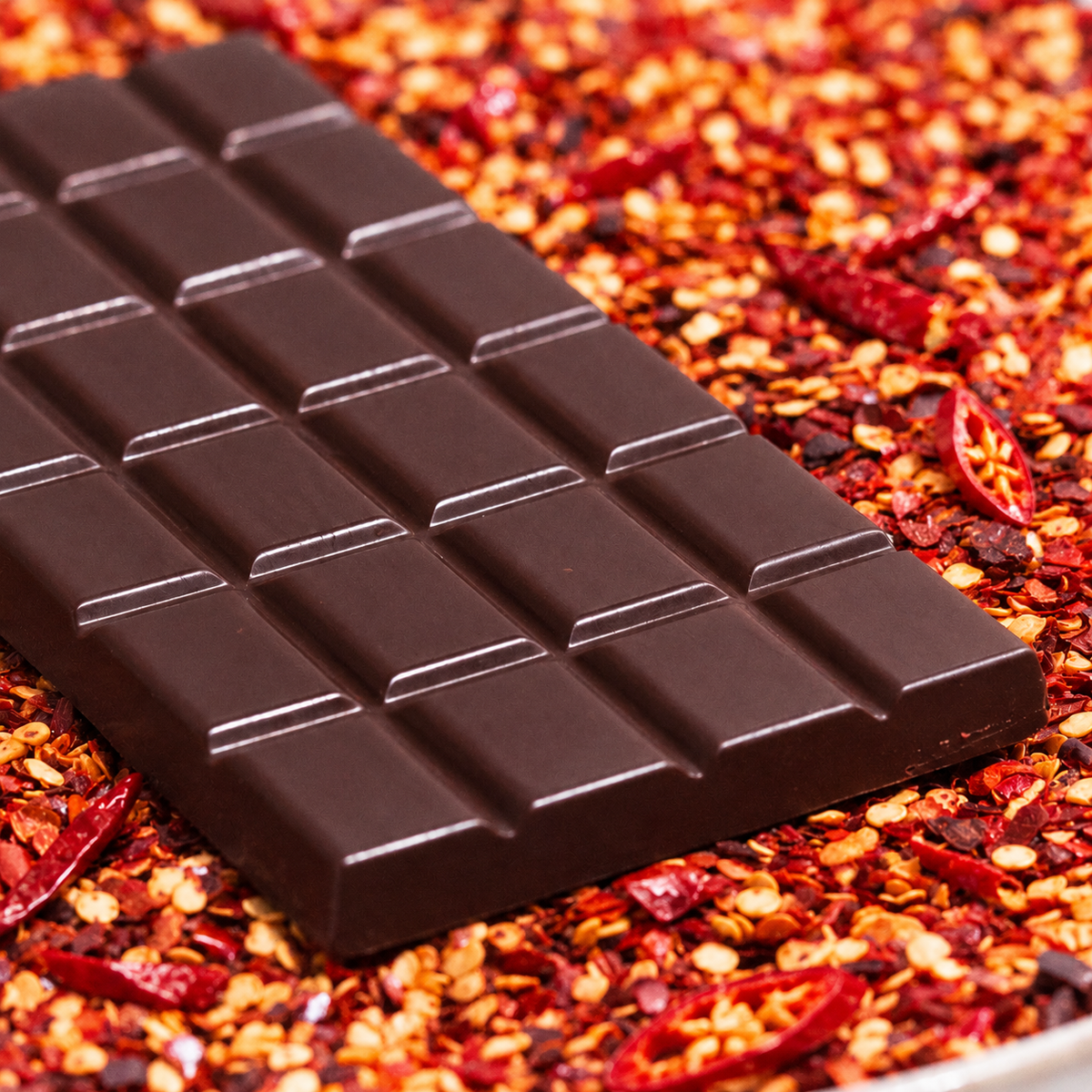 Dark Chilli Chocolate 100g bar
