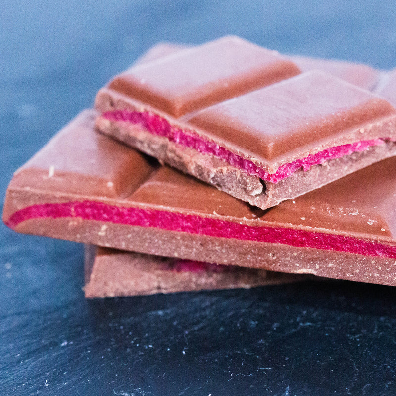 Raspberry Filled Milk Chocolate Bar