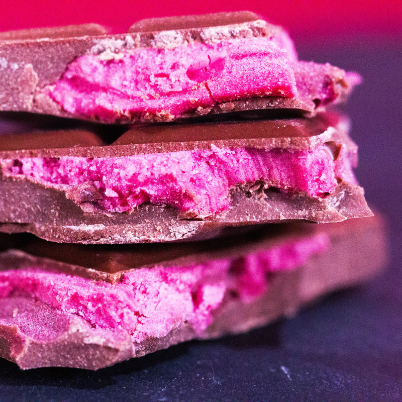 Raspberry Filled Milk Chocolate Bar