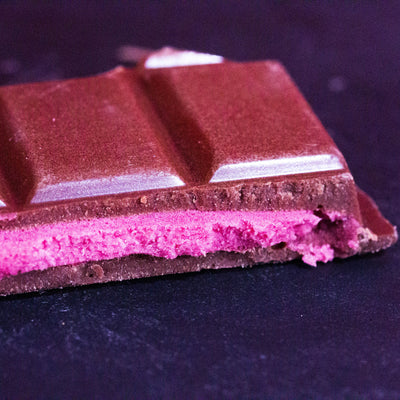 Raspberry Filled Milk Chocolate Bar