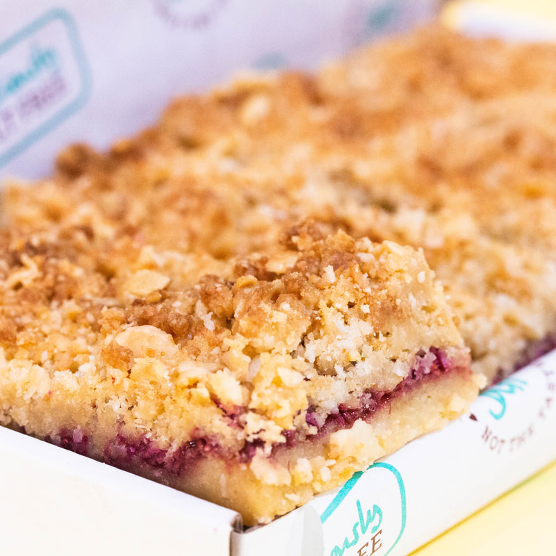 Raspberry Crumble 8 low carb cakes