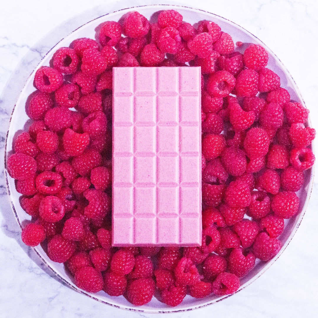 Raspberry White Chocolate Bar (100g)